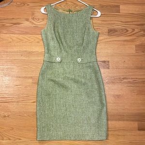 Vintage David Meister Green Dress